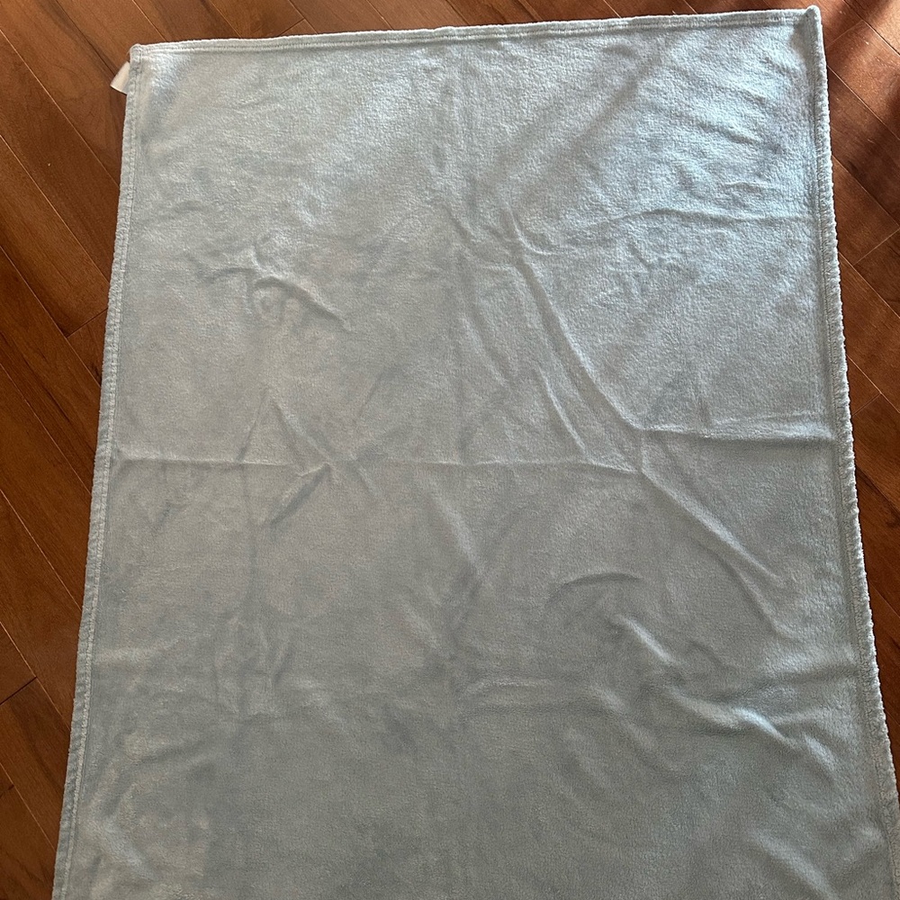 Light Blue Plush Baby Blanket